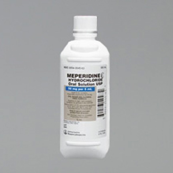 5 Box Meperidine Hydrochloride 50mg/5mL Oral Solution - by ROXANE LABORATORIES