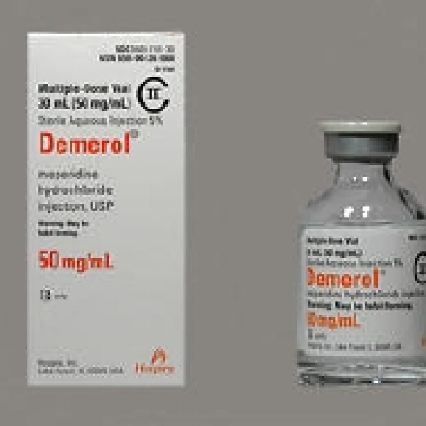 5 Box Demerol (Meperidine) 50mg/1mL Ampule - by HOSPIRA